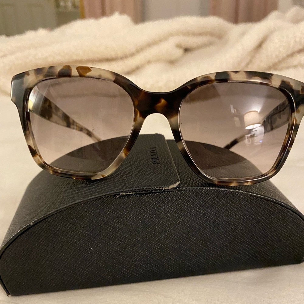 Prada tortoise shell sunglasses